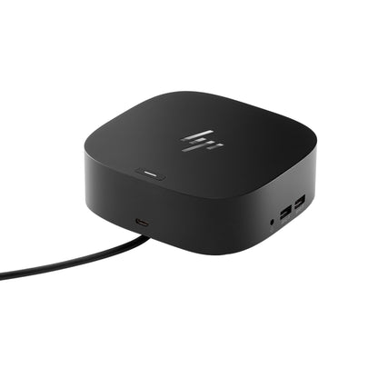 HP USB-C G5 ESSENTIAL DOCK - Black USB-C Laptop Docking Station With Ethernet, 2x Display Port, 1x HDMI 2.0, 1X RJ-45, Audio Jack, 4x SuperSpeed USB Type-A and 1x USB-C