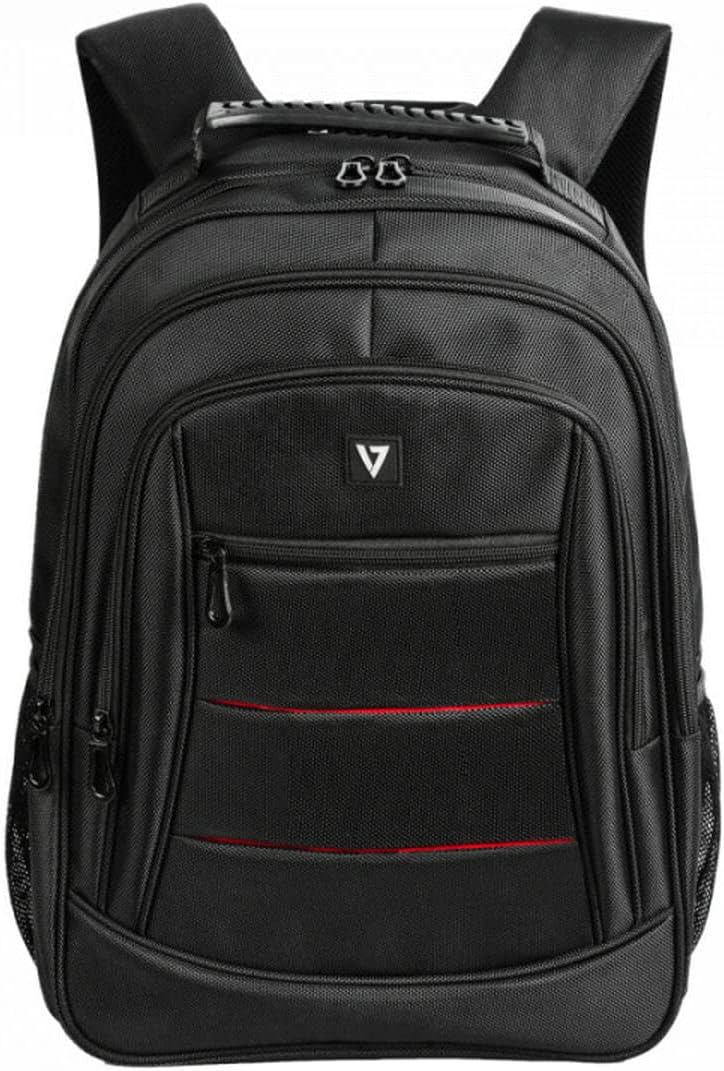 V7 Unisex's 15.6IN Fully Padded Laptop Backpack, Black, Extra Large, One Size