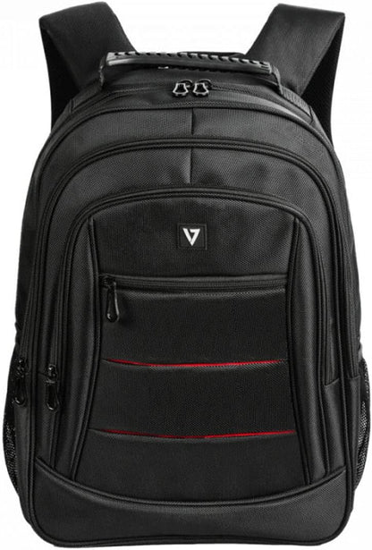 V7 Unisex's 15.6IN Fully Padded Laptop Backpack, Black, Extra Large, One Size