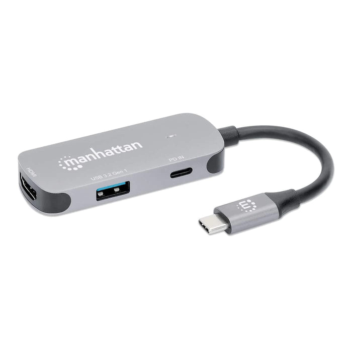 Manhattan USB-C to HDMI 3-in-1 Docking Converter with Power Delivery