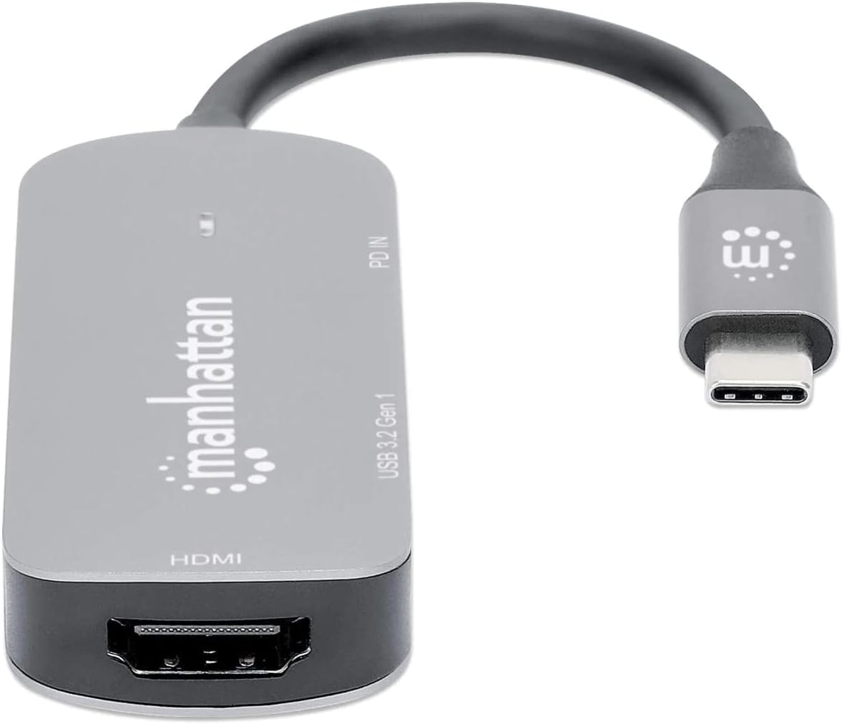 Manhattan USB-C to HDMI 3-in-1 Docking Converter with Power Delivery