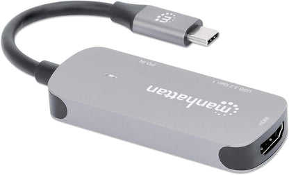 Manhattan USB-C to HDMI 3-in-1 Docking Converter with Power Delivery