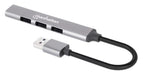 Manhattan 4 Port USB-A Hub 3 x 480 Mbit/s 1 x Gbit/s USB-A Male