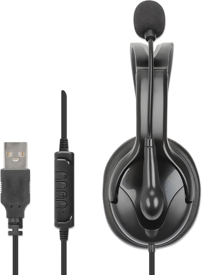 MANHATTAN Mono USB-Headset links / rechts tragbar