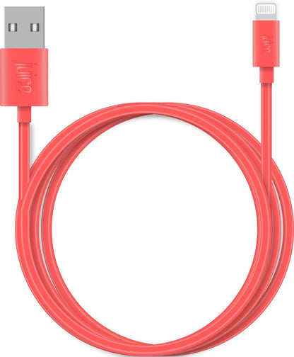 Juice XL 2m Apple Lightning Cable. USB to Lightning iPhone Charger Cable, MFI Certified Apple Charger Cable. Long, Durable iPad Charger Cable & iPhone Cable (Coral