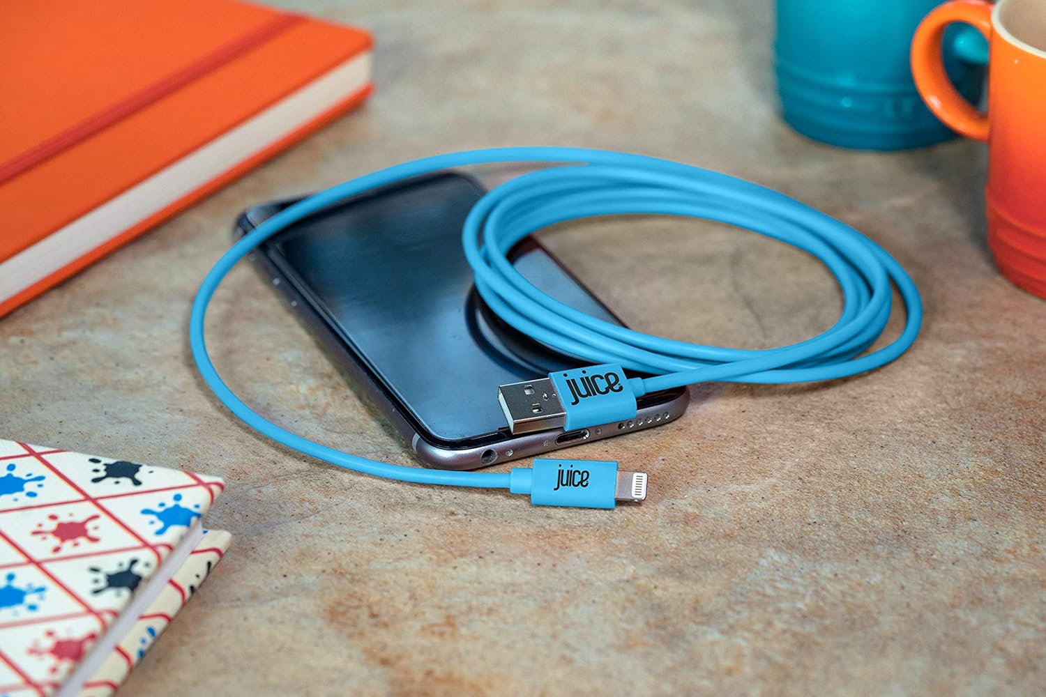 Juice Apple iPhone 11, Pro, iPhone X, Xr, iPhone 8, 7, 6, SE, iPad Lightning, Charge & Sync Cable, 2m