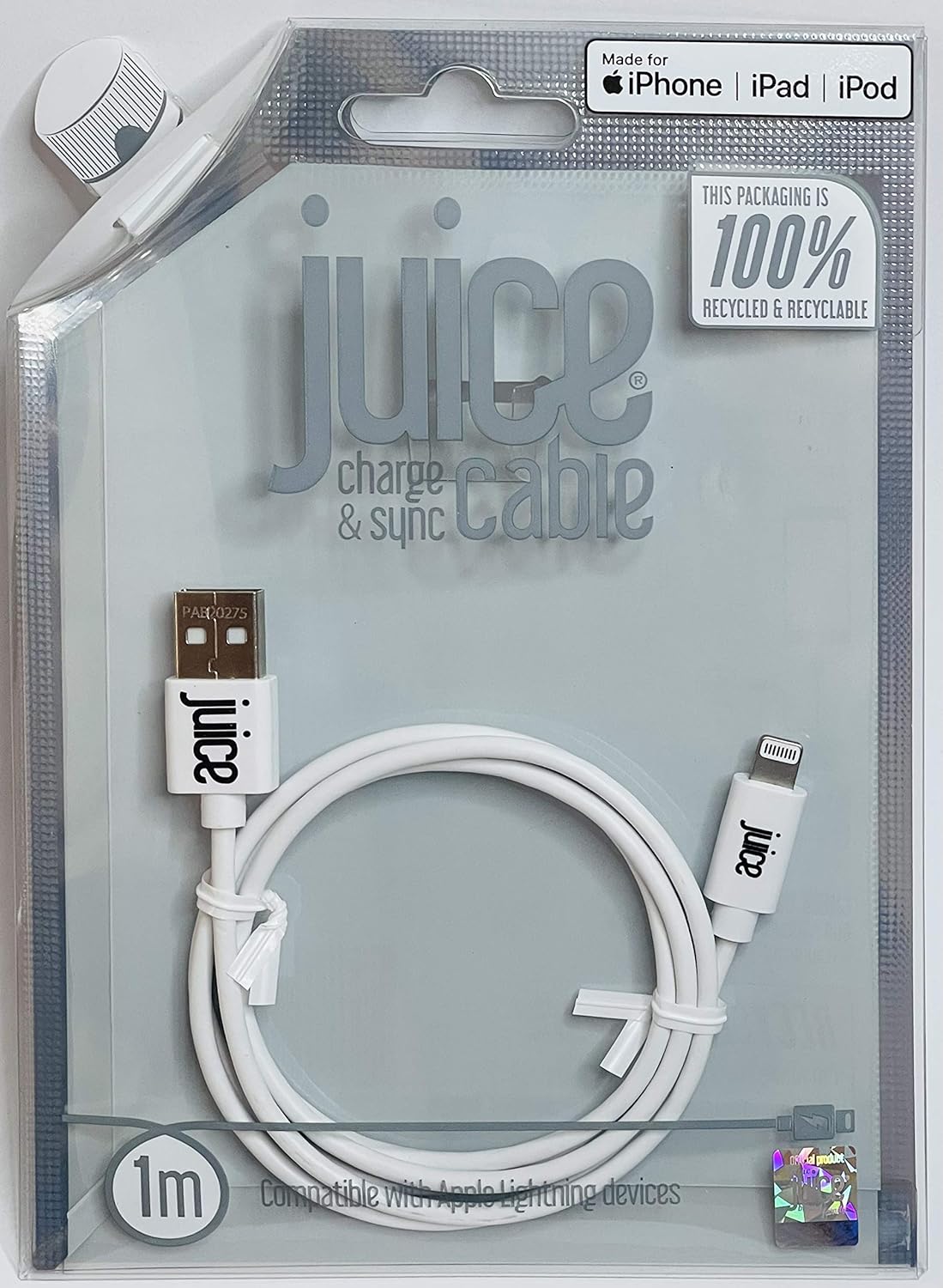 Juice Apple Lightning Charging Cable 1m