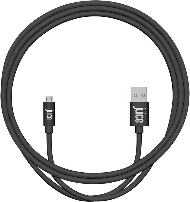 Juice USB Type C 1m Charger and Sync Cable for Samsung Galaxy S20, S10, S9, S8, S20 Plus, Huawei P30, P20, Google Pixel 6 - Black & Micro USB Charge and Sync Cable, 1.5M