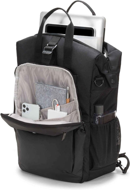 Dicota Messenger Bag Eco Move M-Surface Backpack, Black, up to 38.1 cm (15 Inches