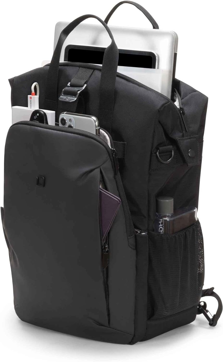 Dicota Messenger Bag Eco Move M-Surface Backpack, Black, up to 38.1 cm (15 Inches