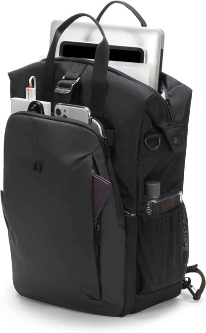 Dicota Messenger Bag Eco Move M-Surface Backpack, Black, up to 38.1 cm (15 Inches
