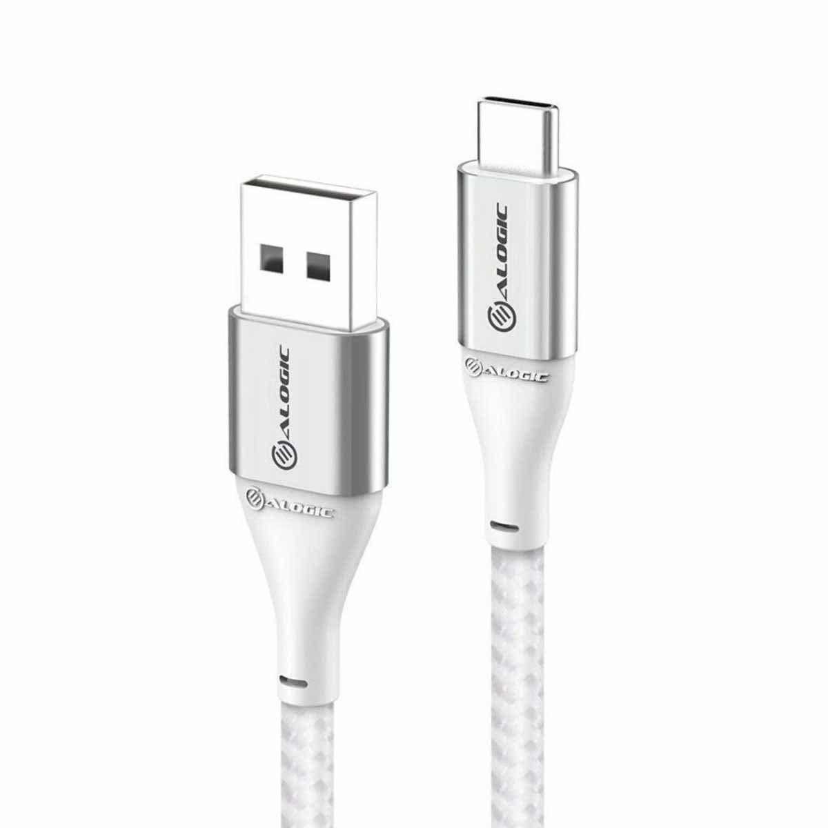 ALOGIC Super Ultra USB 2.0 USB-C to USB-A Cable - 3A/480Mbps (3 M, Silver