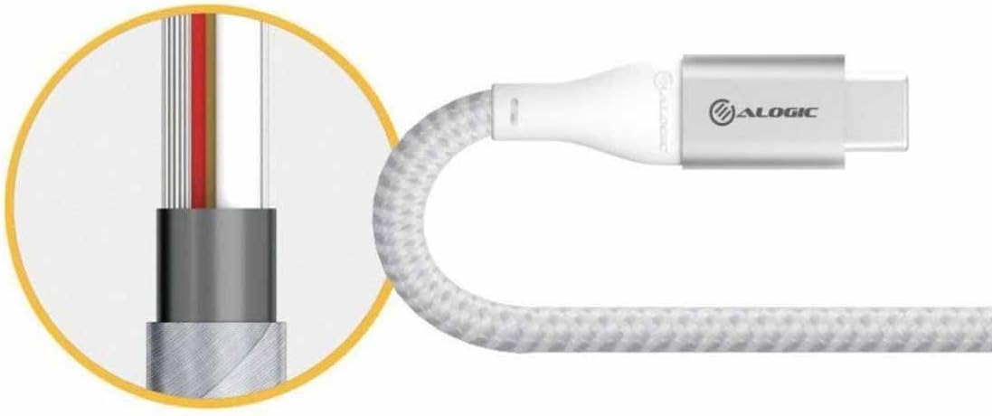 ALOGIC Super Ultra USB 2.0 USB-C to USB-A Cable - 3A/480Mbps (3 M, Silver