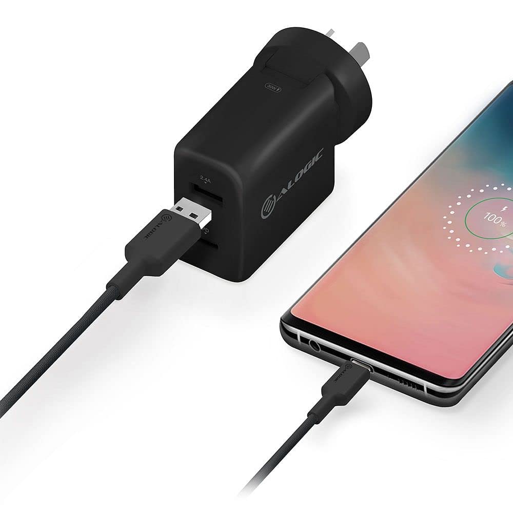 ALOGIC Elements Pro USB-A 2.0 to USB-C Cable – 1m