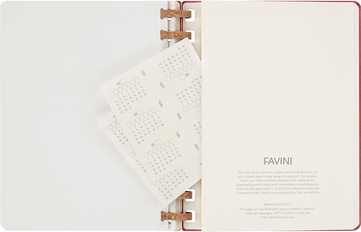 Moleskine Undated Planner, 12-Month Spiral Planner with Hard Cover, Size XL 20 x 25 cm