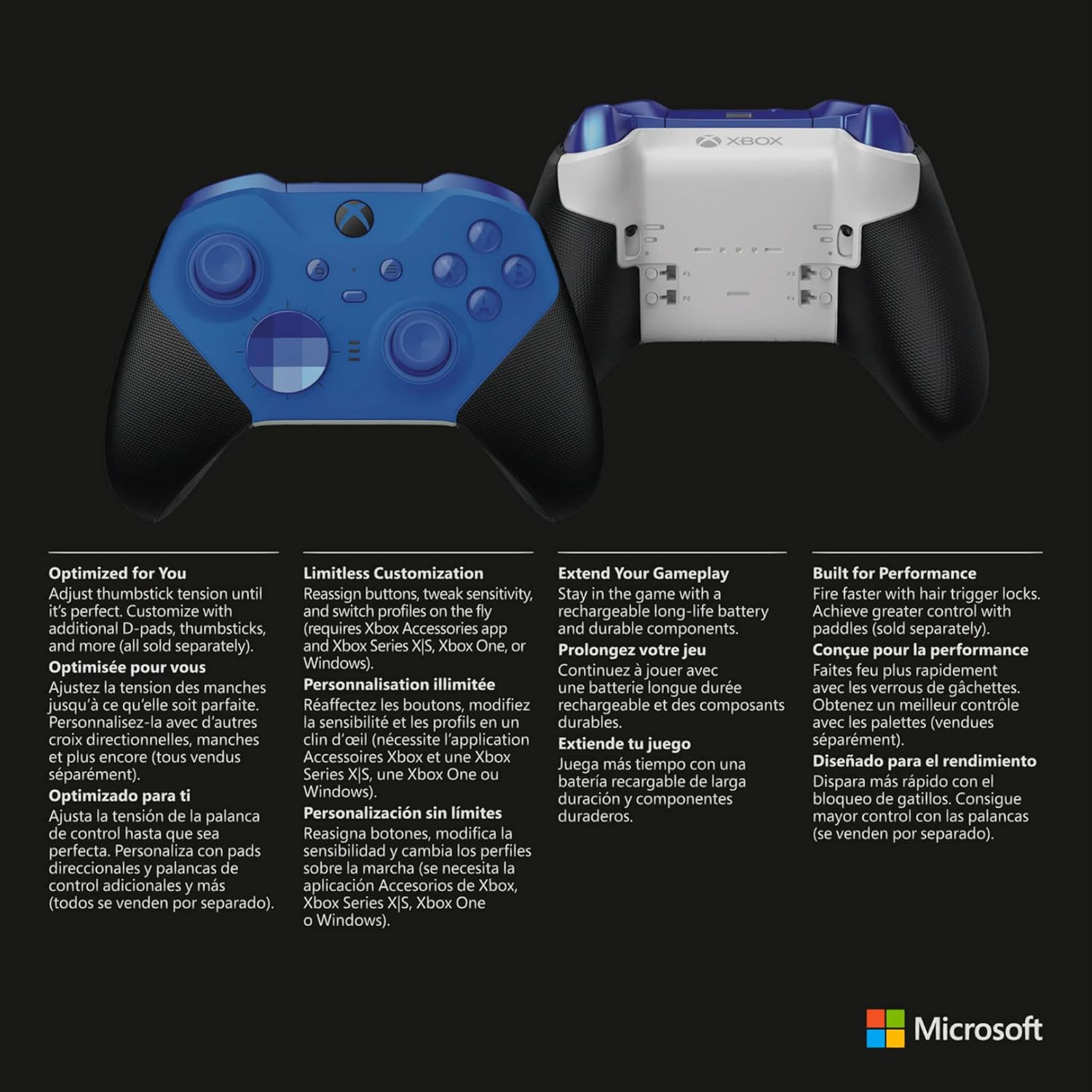 Xbox Elite Wireless Controller Series 2 – Core Edition (Blue) Blue (Core Edition