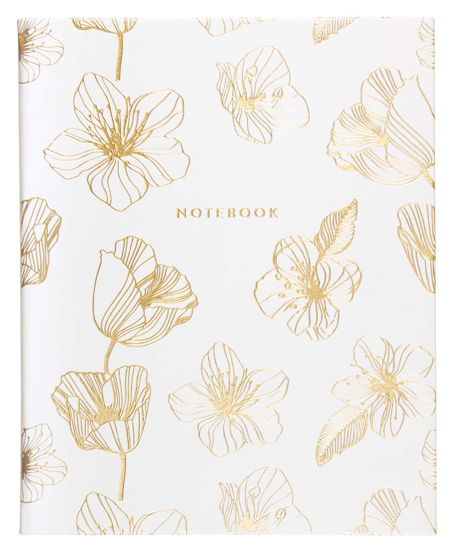 Eccolo World Traveler Desk Size Hardcover Journal, 256 Lined Page Notebook With Gold Edge Paper, 8-x-10-inch