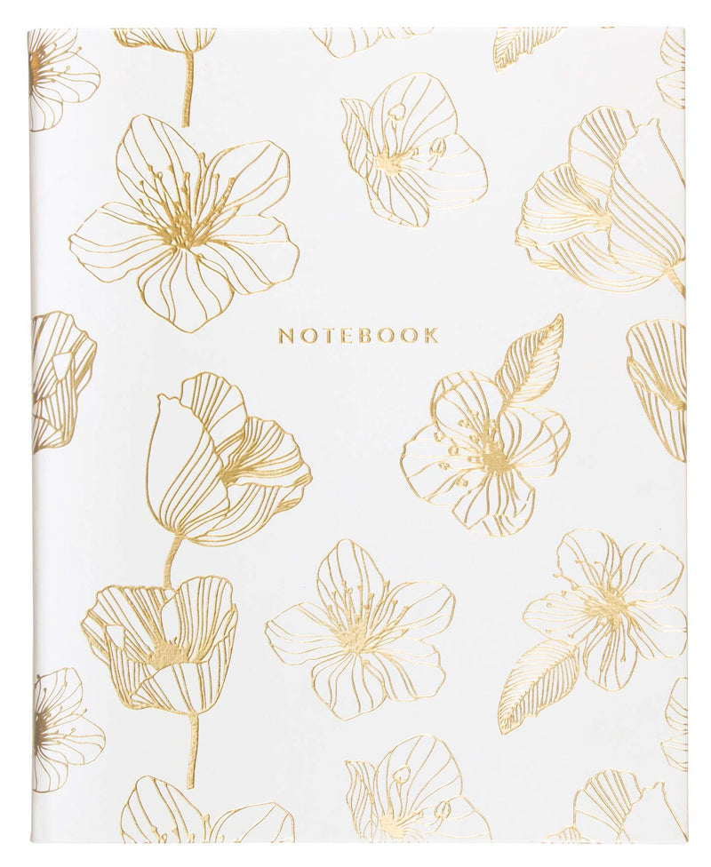 Eccolo World Traveler Desk Size Hardcover Journal, 256 Lined Page Notebook With Gold Edge Paper, 8-x-10-inch