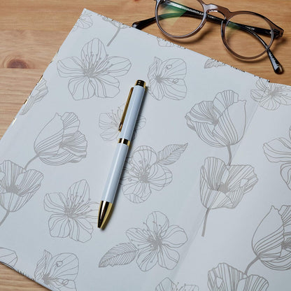 Eccolo World Traveler Desk Size Hardcover Journal, 256 Lined Page Notebook With Gold Edge Paper, 8-x-10-inch