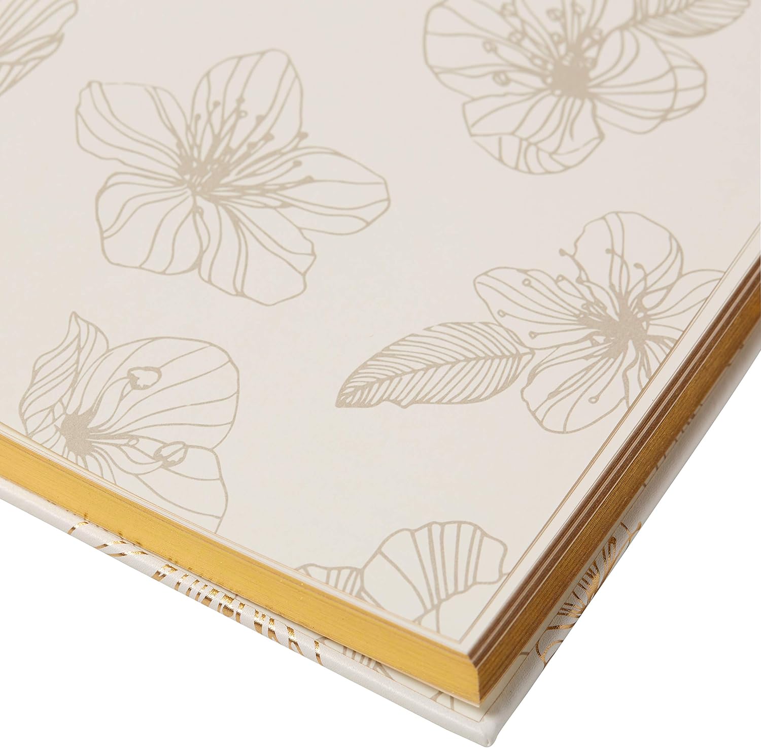Eccolo World Traveler Desk Size Hardcover Journal, 256 Lined Page Notebook With Gold Edge Paper, 8-x-10-inch