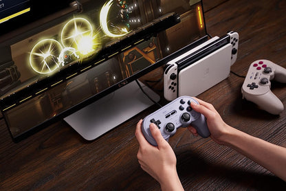 8Bitdo Pro 2 Wired USB Controller for Switch, PC, Android, Steam & Raspberry Pi (Grey Edition) (Nintendo Switch
