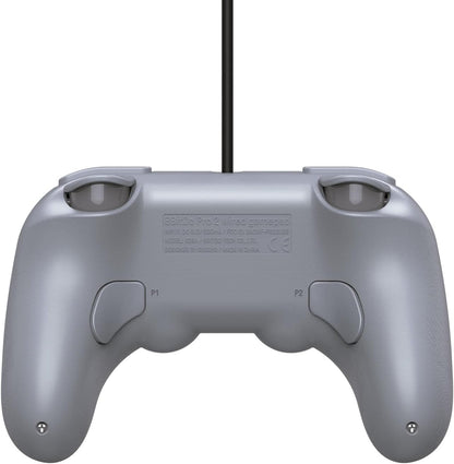 8Bitdo Pro 2 Wired USB Controller for Switch, PC, Android, Steam & Raspberry Pi (Grey Edition) (Nintendo Switch