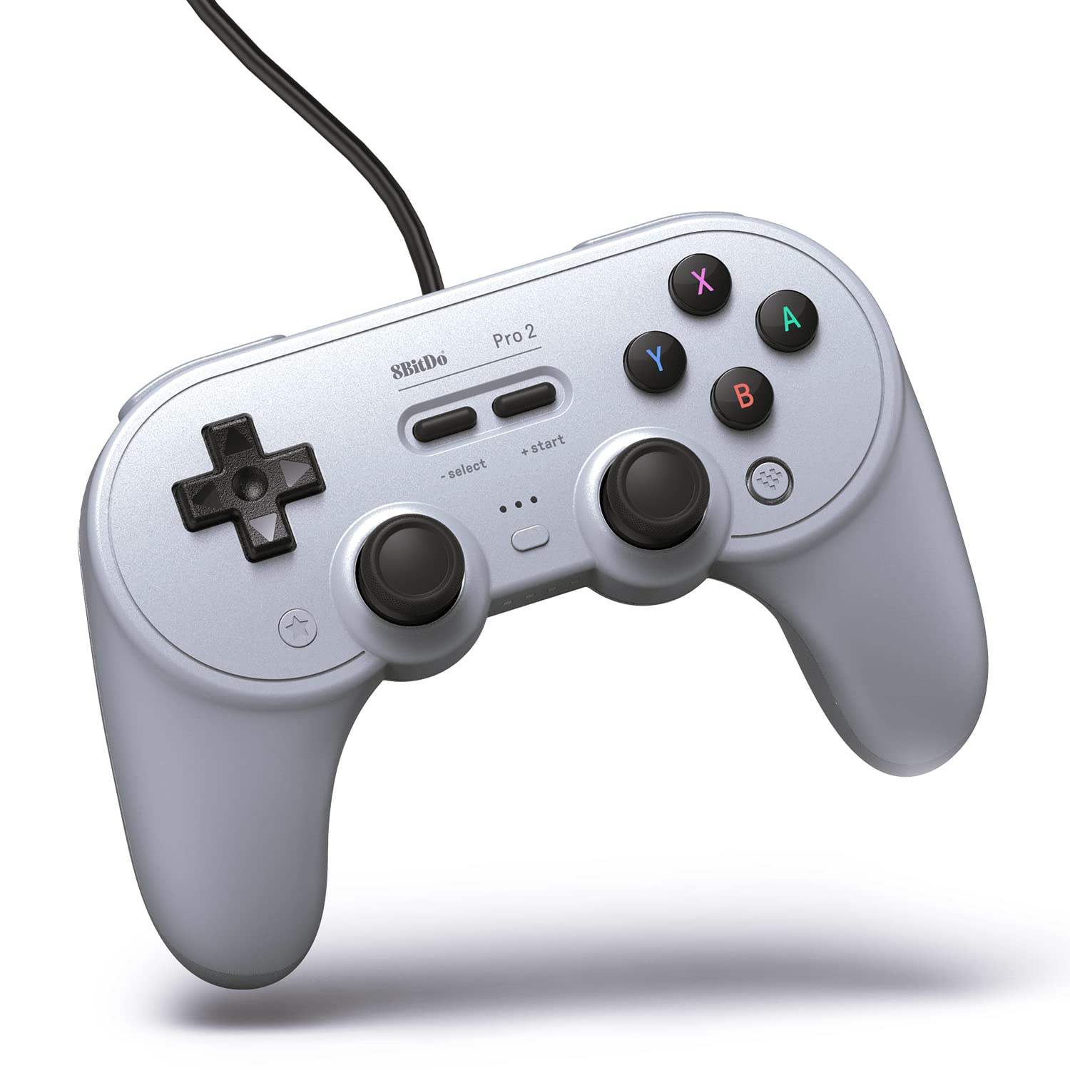 8Bitdo Pro 2 Wired USB Controller for Switch, PC, Android, Steam & Raspberry Pi (Grey Edition) (Nintendo Switch
