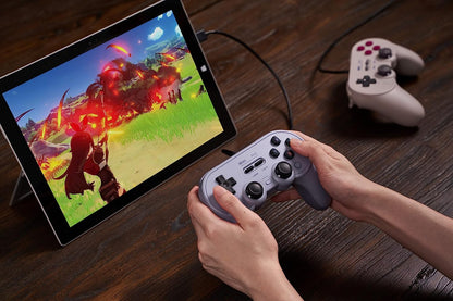 8Bitdo Pro 2 Wired USB Controller for Switch, PC, Android, Steam & Raspberry Pi (Grey Edition) (Nintendo Switch
