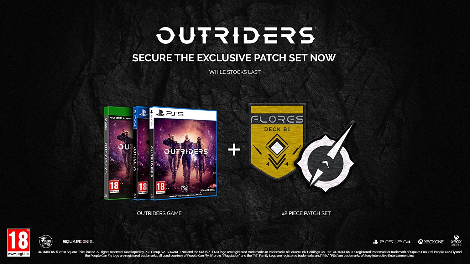 Outriders with Patch Set (Exclusive to Amazon.co.uk) PlayStation 5