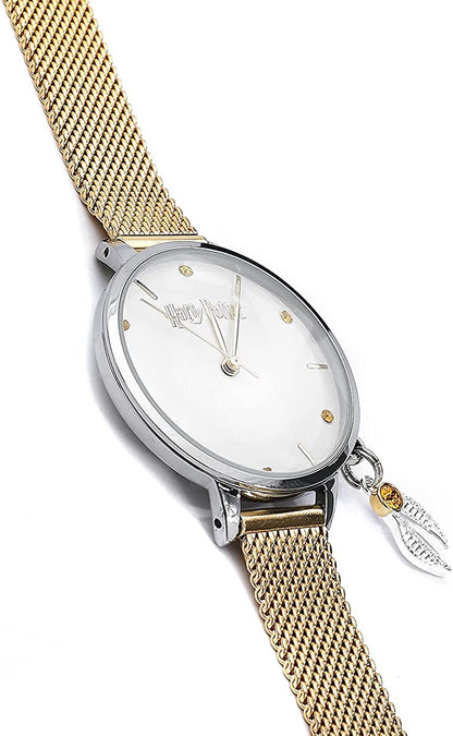 Harry Potter Golden Snitch Charm Watch Embellished with Swarovski Crystals by The Carat Shop