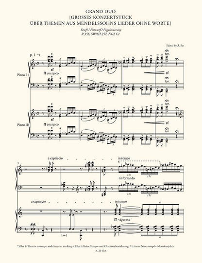 New Liszt Edition III/1 (Piano Duo (2 Pianos, 4 Hands