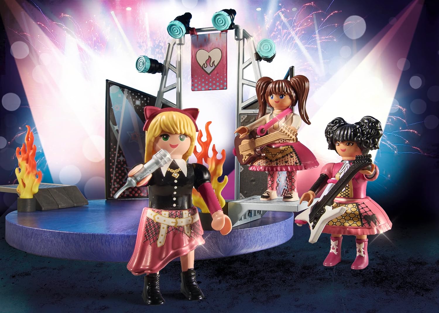PLAYMOBIL City Life 71042 Music Band mit Cooler Bühne und viel Zubehör, ab 4 Jahren