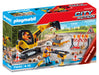 Playmobil 71045 Road Works Construction Zone Promo Pack, city life, construction, road works, road sweeper, building site, construction toys, digger, play-set suitable for ages 4+