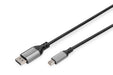 Digitus DisplayPort/Mini-DisplayPort Anschlusskabel DisplayPort Stecker, Mini DisplayPort Stecker 8K/60Hz - UHD-II - mini DP auf DP 1 m