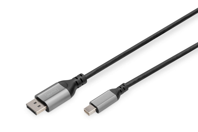 Digitus DisplayPort/Mini-DisplayPort Anschlusskabel DisplayPort Stecker, Mini DisplayPort Stecker 8K/60Hz - UHD-II - mini DP auf DP 1 m