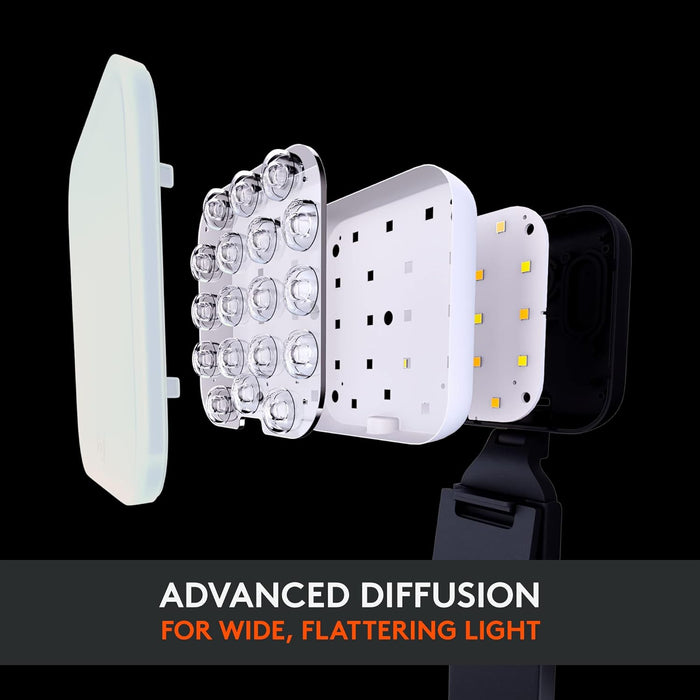 Logitech for Creators Litra Glow Premium LED Streaming Light with TrueSoft - For Video Conferencing, Zoom Meetings, Adjustable Mount and Desktop App Control for PC/Mac - Graphite