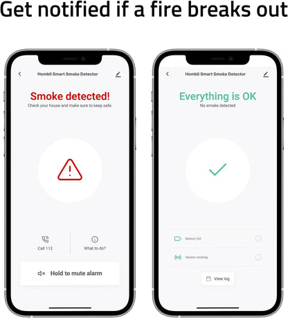 Hombli Smart Rookmelder - Blijf veilig en geïnformeerd