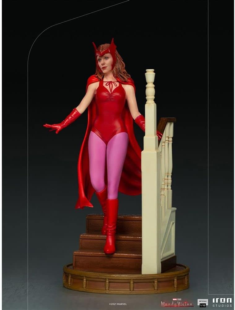 Iron Studios- WANDAVISION Halloween Wanda 1/10 Statue Estatuas, Multicolor, 1:10 (80546