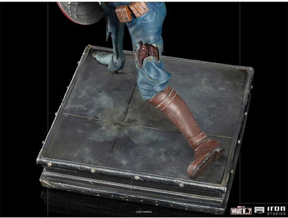Iron Studios-What IF Zombie Capt America 1/10 Art ST Estatuas, Multicolor, 1:10 (80562