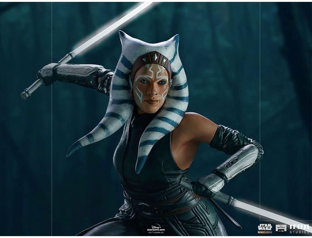 Iron Studios BDS: Disney Star Wars The Mandalorian - Ahsoka Tano Art Scale Polystone Statue (1/10) (LUCSWR50321-10