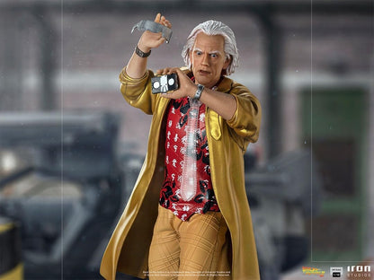 Iron Studios- BTTF 2 Doc Brown IN Alley 1/10 Art ST Back to The Future Estatuas, Multicolor, 1:10 (80610