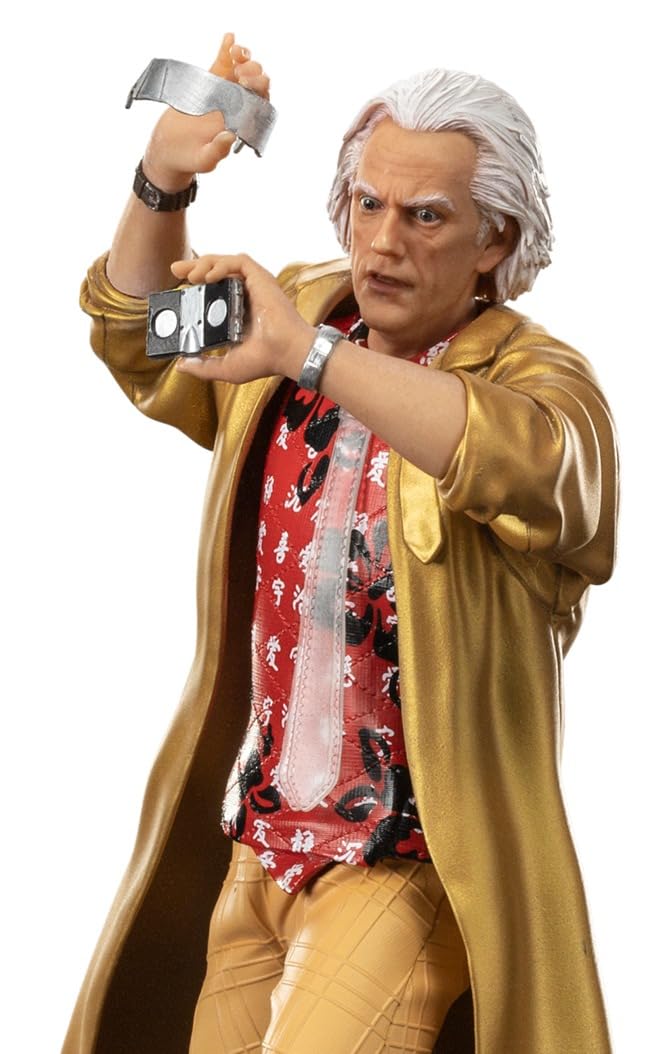 Iron Studios- BTTF 2 Doc Brown IN Alley 1/10 Art ST Back to The Future Estatuas, Multicolor, 1:10 (80610