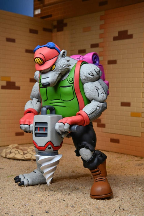 NECA - TMNT Cartoon Dirtbag/GROUNDCHUCK 2er-Pack Statuen, Mehrfarbig (81893