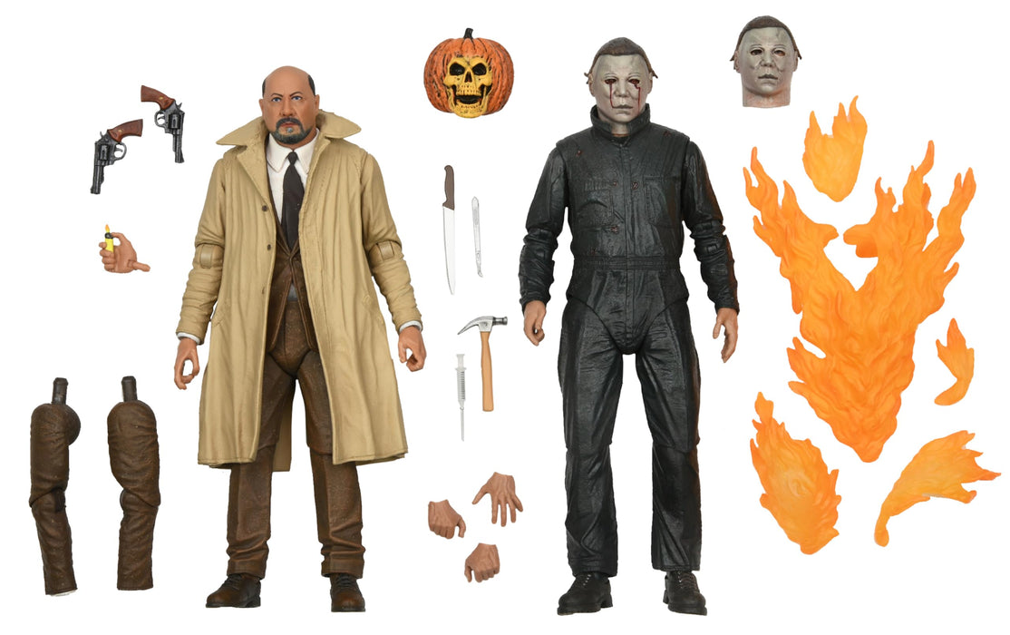 Michael Myers Halloween 2 Dr Loomis Figura de acción Paquete de 2 (RXZER23