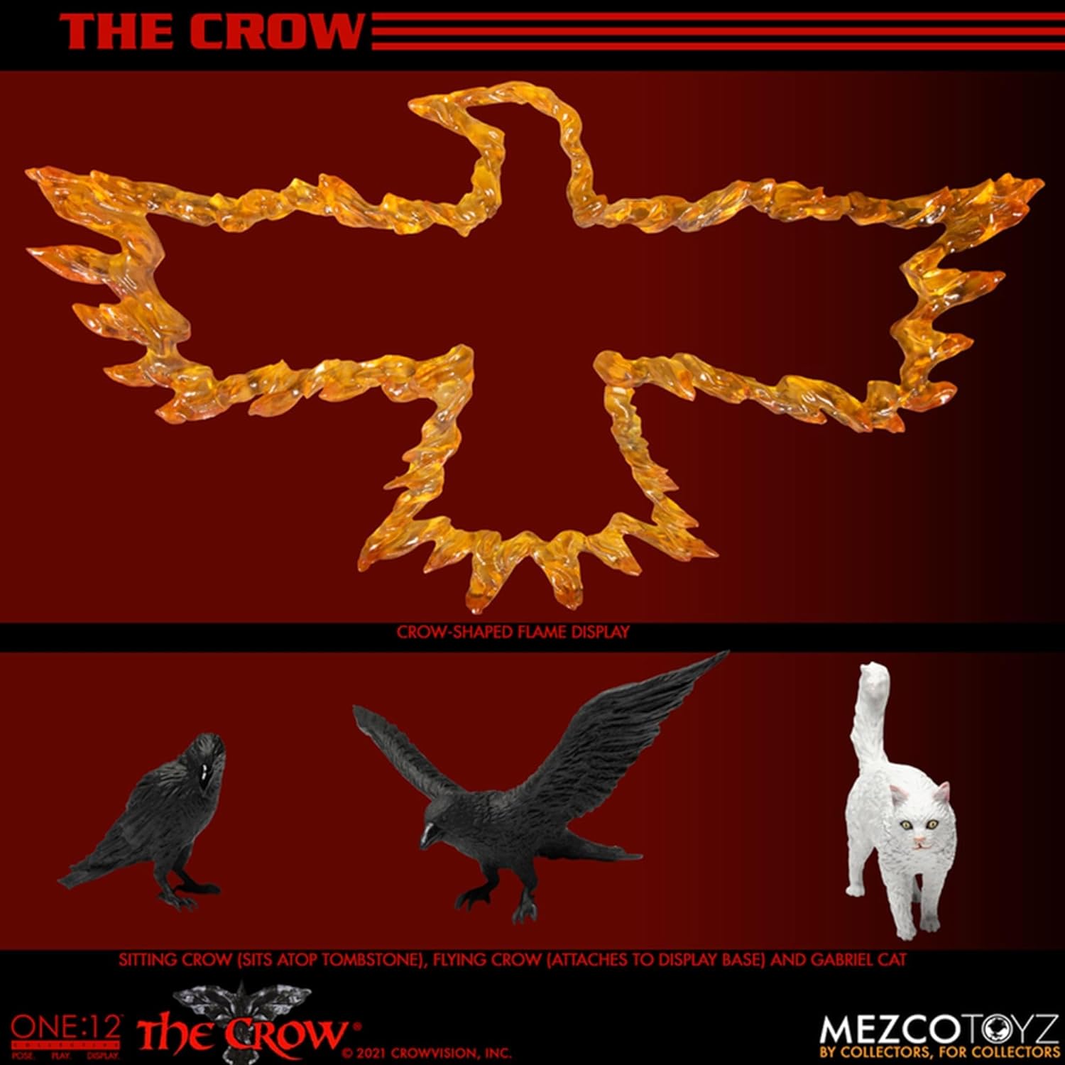 Mezco Toys The Crow figurine 1/12 Eric Draven 17 cm