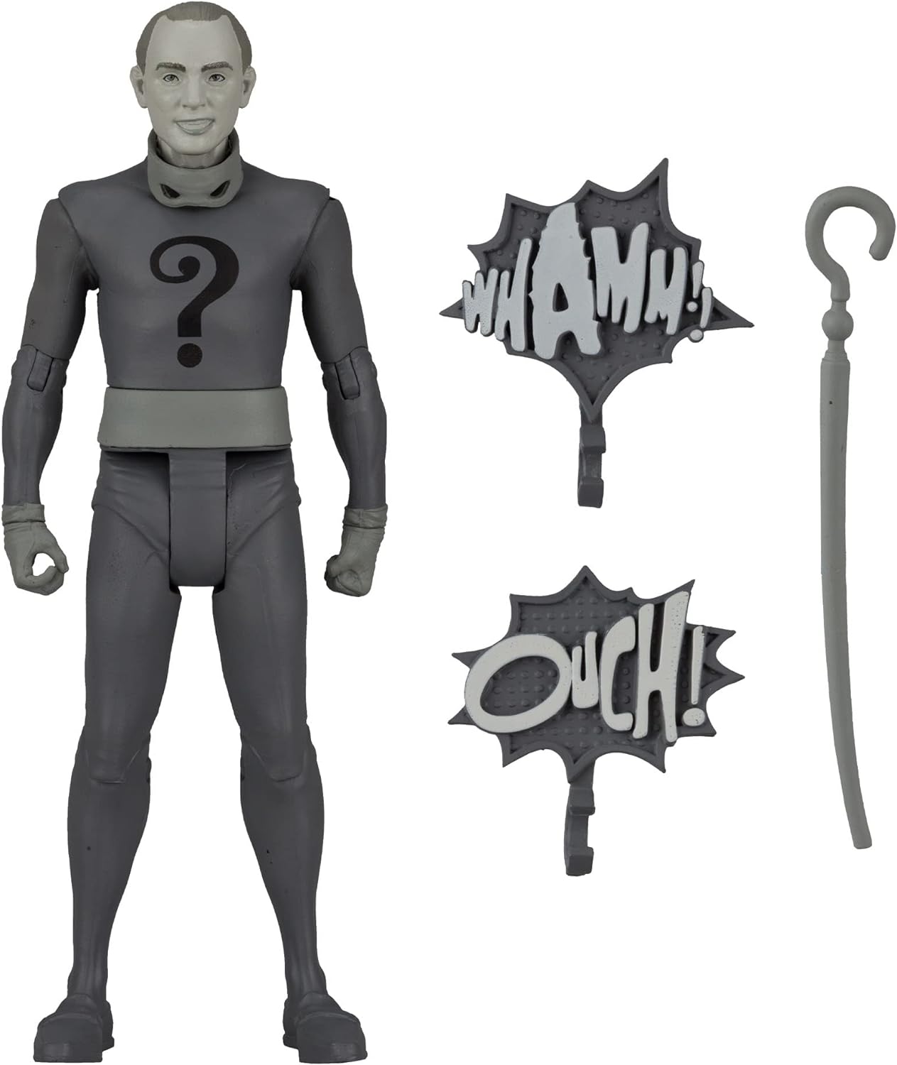 MCFARLANE DC RETRO BATMAN 66 WV5 THE RIDDLER (B&W VAR) AF