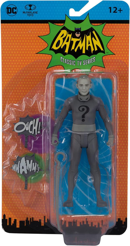 MCFARLANE DC RETRO BATMAN 66 WV5 THE RIDDLER (B&W VAR) AF