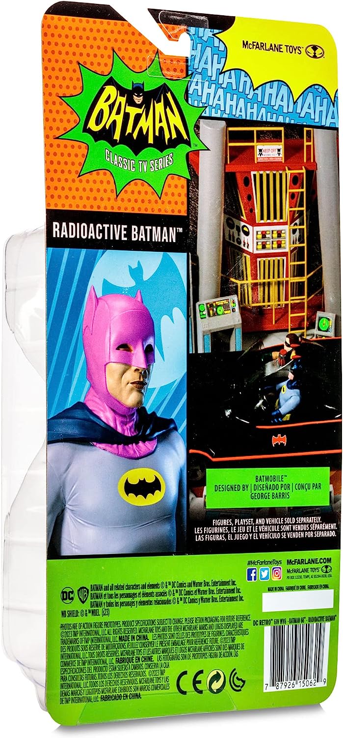 McFarlane DC Retro Action Figure Batman 66 Radioactive Batman 15 cm