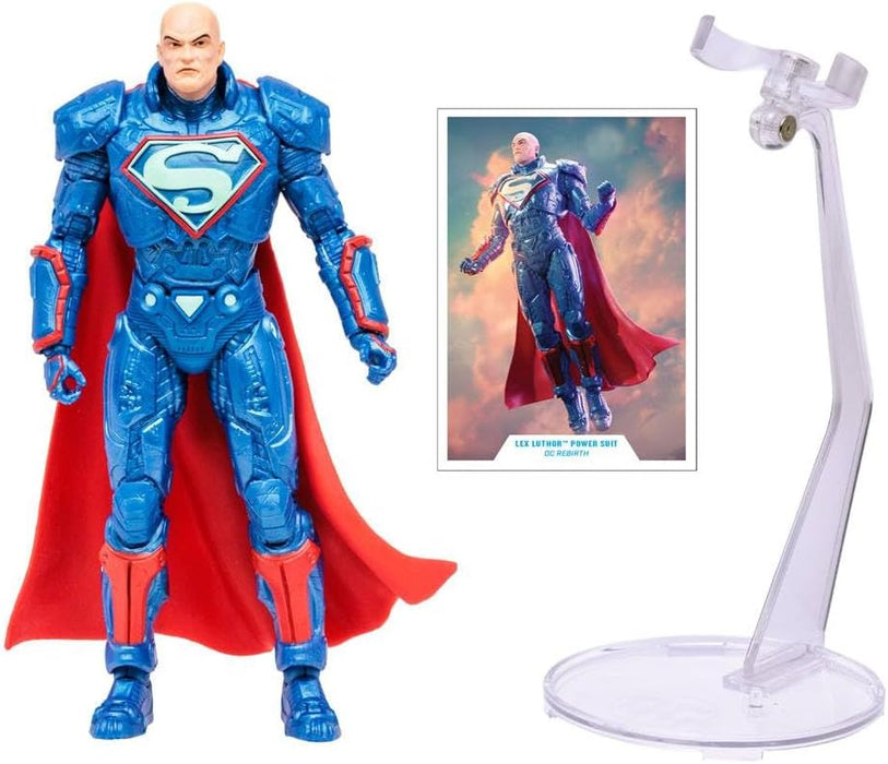 DC Multiverse Comics 7 Inch Action Figure Exclusive - Lex Luthor Power Suit Blue Gold Label (TM15196