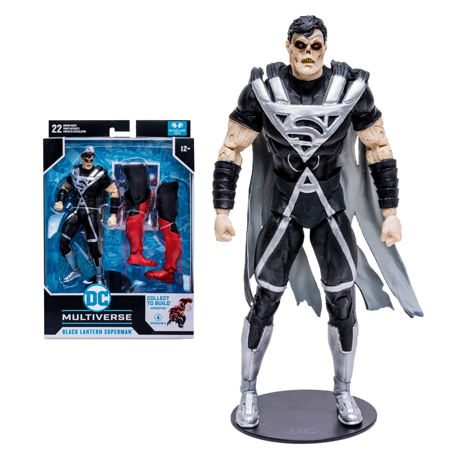 McFarlane - DC Build-a 7" Figures Wave 8 - Blackest Night - Black Lantern Superman